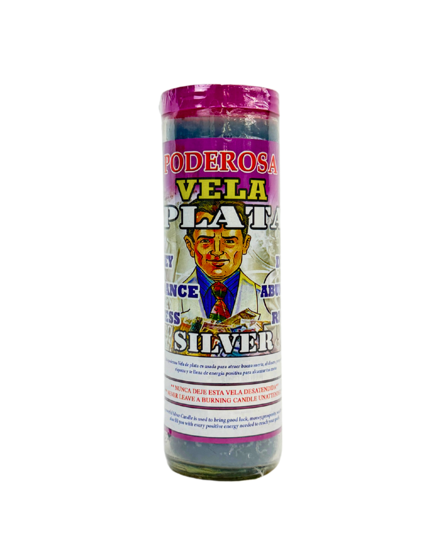 Silver 7 Days Scented Candle