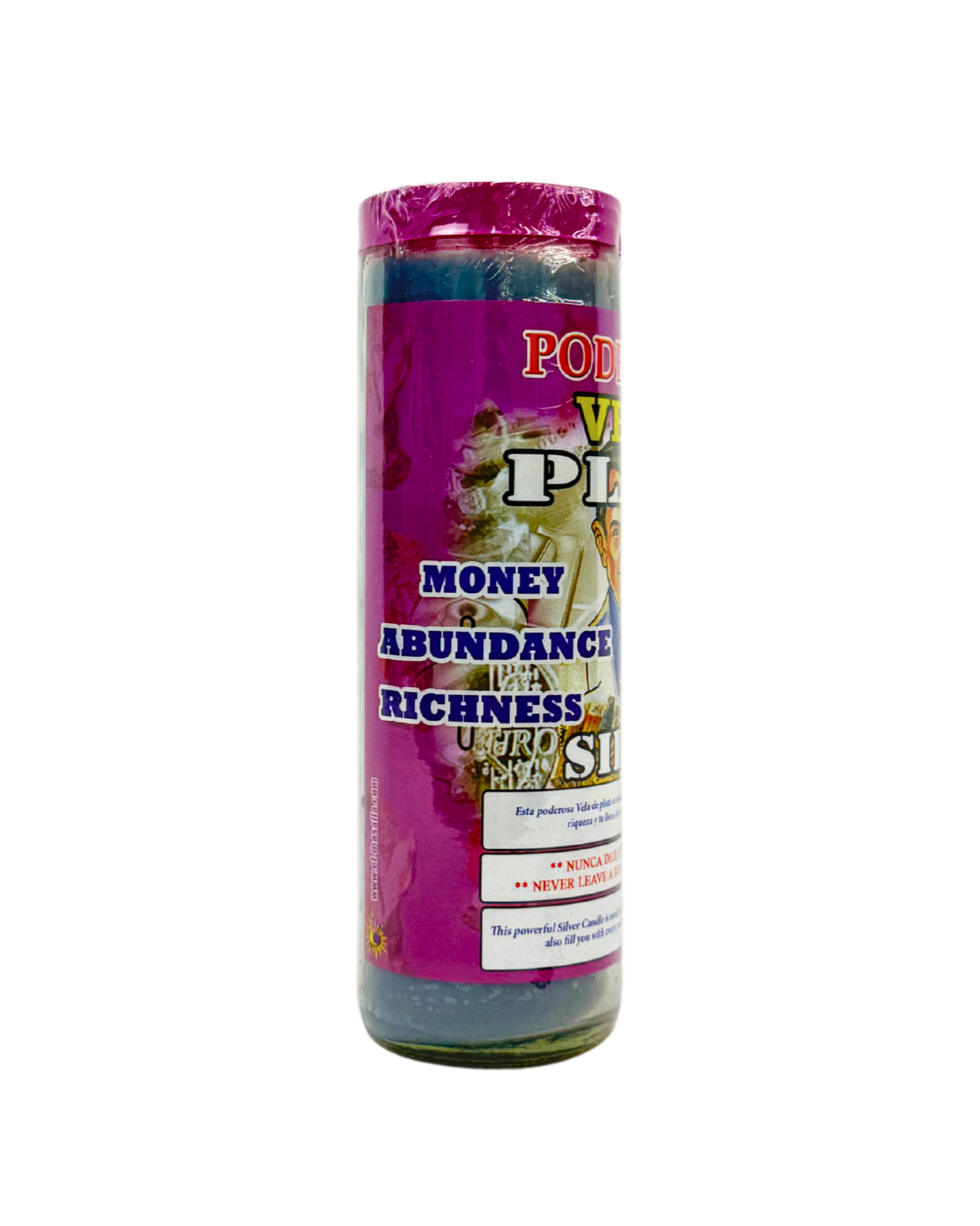 Silver 7 Days Scented Candle