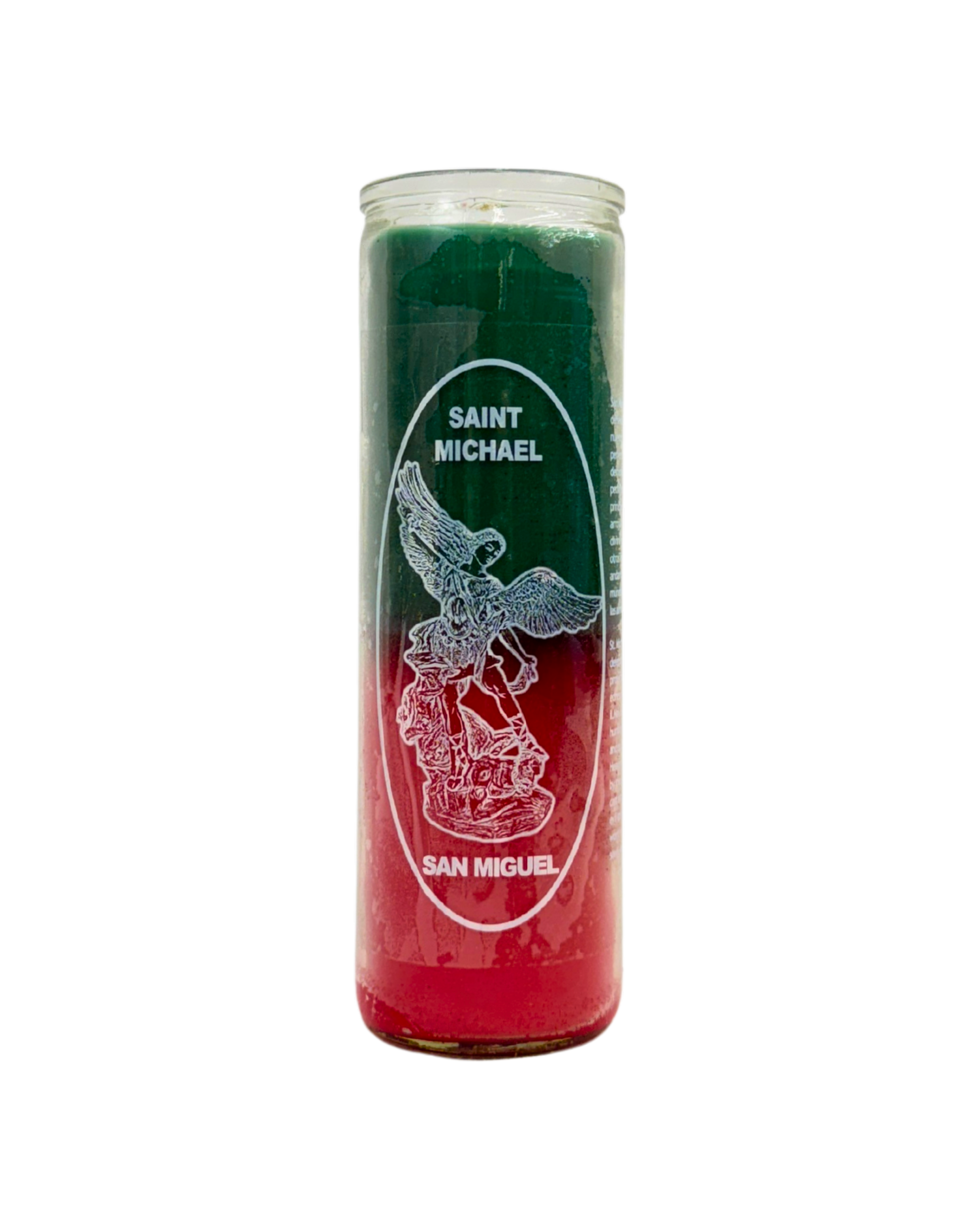 Saint Michael Green/Red 7 Days Candle