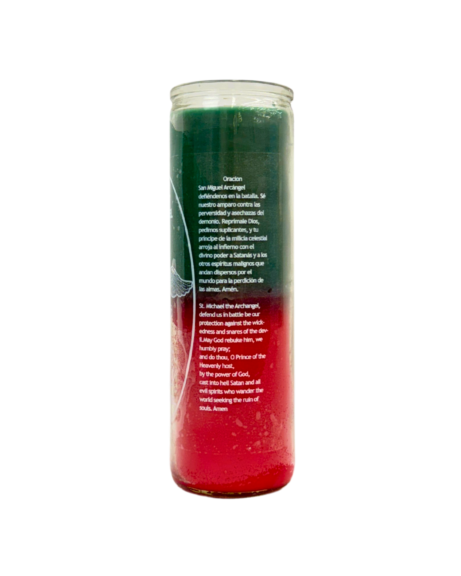 Saint Michael Green/Red 7 Days Candle