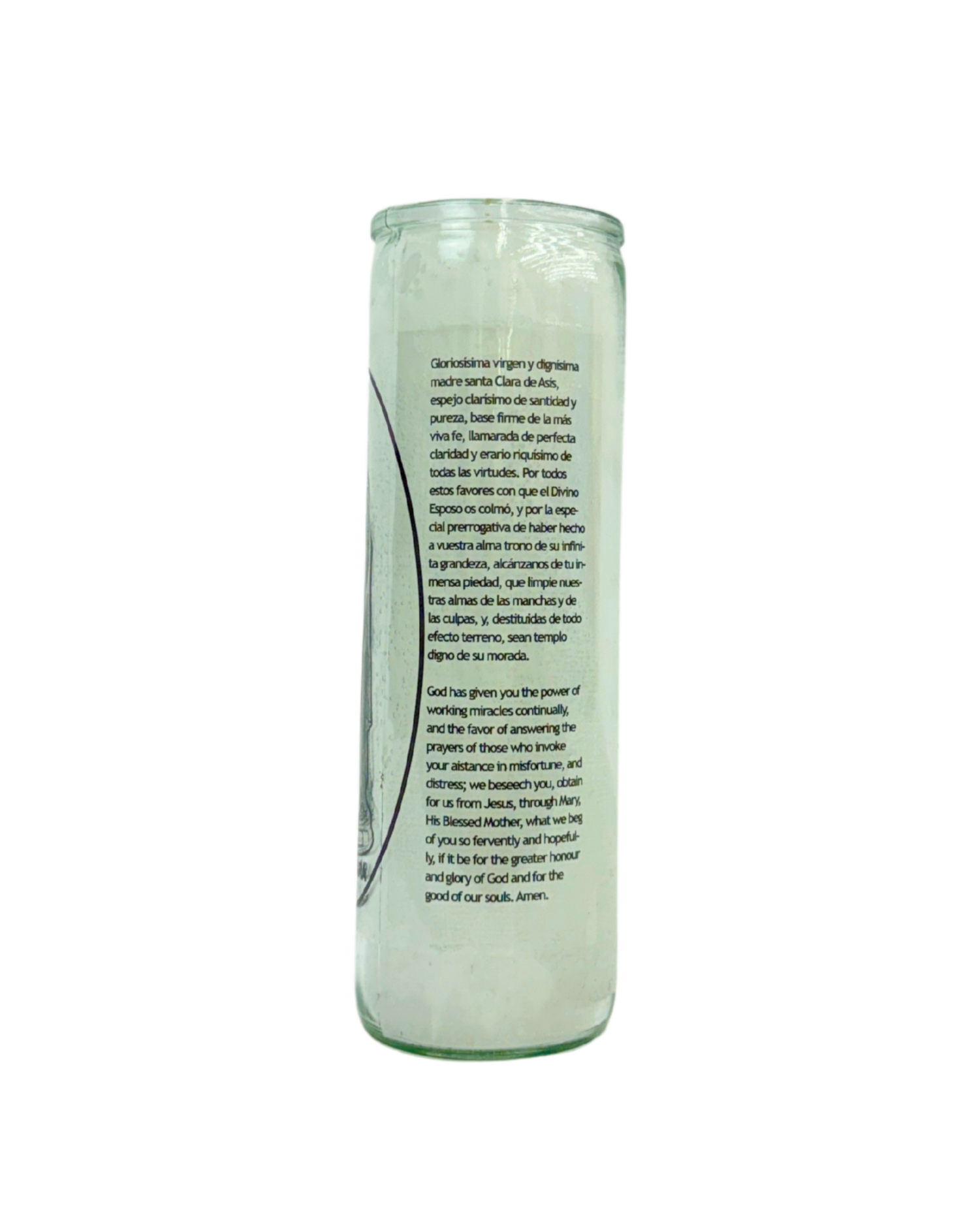 Saint Claire 7 Days Prayer Candle