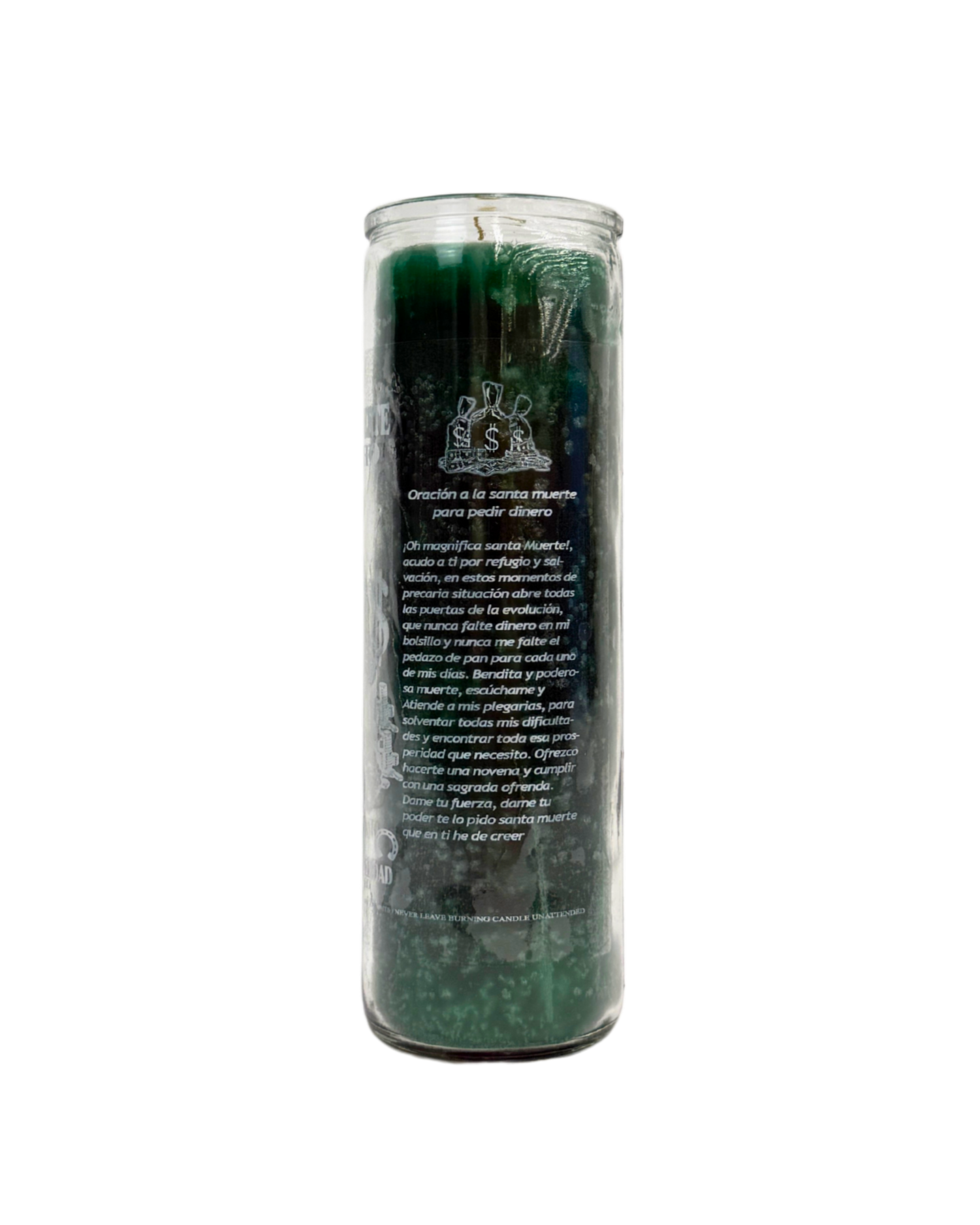 Santa Muerte Dinero 7 Days Prayer Candle